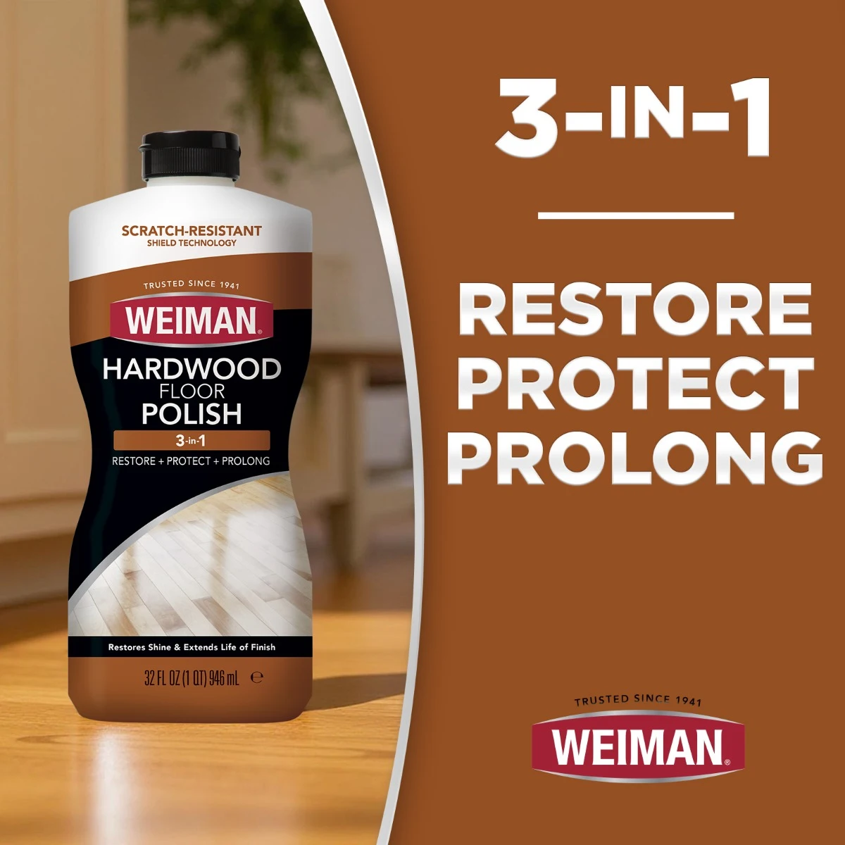 Weiman High-Traffic Hardwood Polish and Restorer